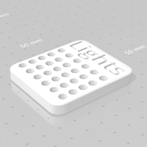 Led Holder (0.5cm) 3D model