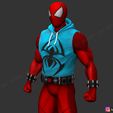 001g.jpg Scarlet Spider -Spider man - Marvel comics - High Quality 3D print model