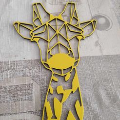 Настенная скульптура Жираф 2D II