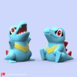 Totodile.jpg POKEMON - TOTODILE (EASY PRINT NO SUPPORT)