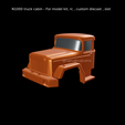 N1000 truck cabin - For model kit, rc , custom diecast , slot Fichier STL N1000 cabine de camion - Pour modèle réduit, rc, custom diecast, slot・Design pour impression 3D à télécharger