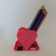 2.jpg Three Hearts Pen, Pencil, Sharpie Holder; Make-Up Box; Desktop Organizer