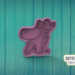 simba-m3.jpg STL file Simba Rey Leon The Lion King Cookie cutter M3・3D print object to download