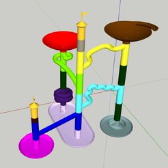marble_run.jpg Free STL file Marble run tall straight・3D printer model to download
