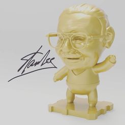 stanlee (1).jpg Free STL file TRIBUTE TO STAN LEE [1922 - 2018] !!!・3D printer model to download