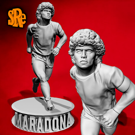 Diego Armando Maradona - Futbolista Ícono 3D model