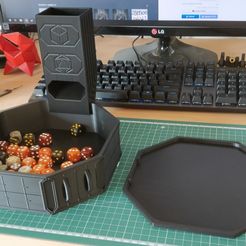 IMG_20190719_081632_2.jpg Dice Tray, Tower, and Latching Lid - War Gaming Terrain and Blank Themes