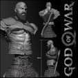 Untitled-1.jpg Archivo STL Busto de Kratos・Diseño para descargar y imprimir en 3D