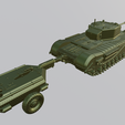 FullAssembly3.png A22F, Churchill Crocodile with trailer (UK, WW2 + KOREAN War)