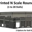 All_Walls.jpg N Scale -- Engine Bay Fronts for Roundhouse....
