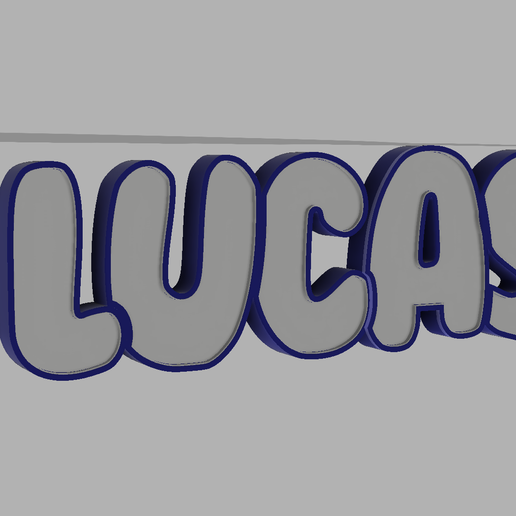 bright name lucas 3D model