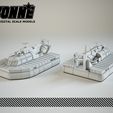 PACV 1 64 viz.jpg STL file Patrol Air Cushion Vehicle (PACV Hovercraft)・Template to download and 3D print