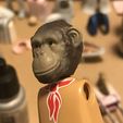 tempImage1WCp1y.jpg Archivo 3D Cabeza Simio para custom impresa en resina 3d figura escala playmobil・Plan para descargar y imprimir en 3D