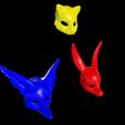 t1_00000.jpg 3 Animal Kabuki Fetish Masks