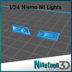 Cults-page.png STL file 1/24 Nismo N1 R32 Lights・3D printing model to download