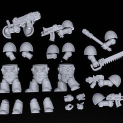 Space-Dwarf-Armoured-Render-062.jpg Gepanzerte Space Dwarf Semi-Assembled Teile