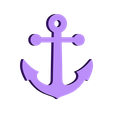 anchor.stl Porta-chaves em forma de âncora
