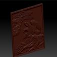 eagletree2.jpg eagle 3d model of bas-relief for cnc
