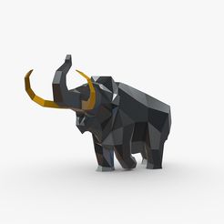 im_01.jpg Файл STL mammoth low poly・Идея 3D-печати для скачивания