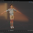 Capture1.png Cartoon Man Dancing stylized human Low-poly 3D model