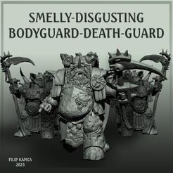 GUARD.png OBJ file Disqusting Marines / Death Chonky terminator bodyguard shroud・3D printing design to download