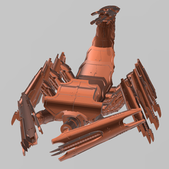 front.png Бесплатный 3D файл Epic Metallic Arachnid of Blood Tithing・Шаблон для загрузки и 3D-печати