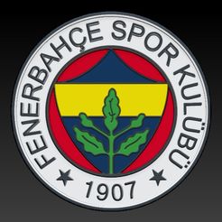 FenerbaceLogo4.jpg Archivo 3D Logotipo Fenerbahce SK・Plan imprimible en 3D para descargar