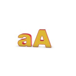 Aa-4.jpg 3D PRINT LETTER "a" and "A"  - 250mm