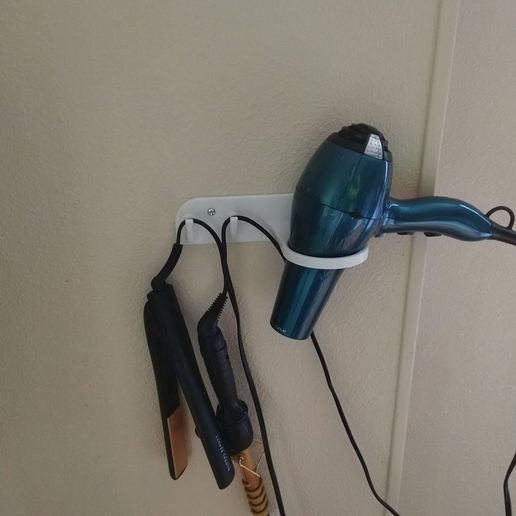 Hair Dryer, Straightener, & Curler Holder - 3D model önizlemesi