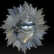 A18.jpg Sacred Heart of Jesus 2 3D Printed Model