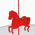 horse02.png Carousel Gallopers Horse Ride LOW POLY