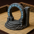 stargate-1.png Runic Stargate RPG Terrain – 25mm & 50mm Tabletop Portal
