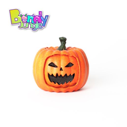 Untitled-1-01.jpg Fidget pumpkin, Print In Place toy, No support needed, Flexi Spinner Pumpkin