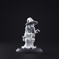 Hexe (1).jpg OBJ file Miniature - Witch・3D print design to download, MarProZ_3D