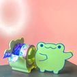 Washi-tape-holder-cutter-Frog-cute.jpg Frog Washi Tape Holder - Dual Roll, Portable & Multi-Color Print Friendly