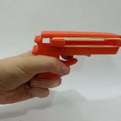 20160515_123051.jpg Free STL file Rubber Band Based Pistol Project (One Day Challenge)・3D printing template to download, Yuval_Dascalu
