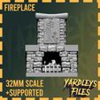 6.jpg Emberheart's Grasp: Enigmatic Fireplace - Fangs of the Hearth (Personal Use Only)