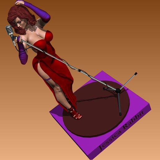 🐇 Jessica Rabbit sexy pose・ STL File for ・Cults