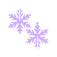 Snowflake_2021_V1.stl 3D Snowflakes (Slotted)