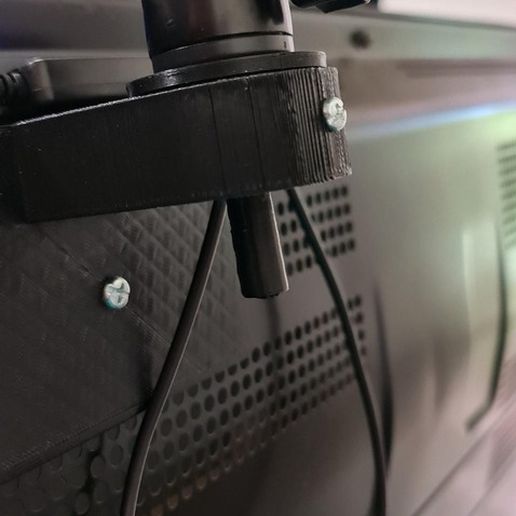 Camera or Light Ring Mount for Monitor or TV 3D model