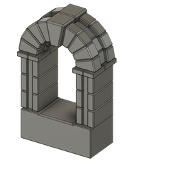 Torbogen2.png Free STL file Dungeon Arc Door・Template to download and 3D print