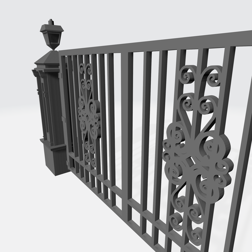 🚪 3D Gateway Exterior Gate・ STL File for 3D printing・Cults