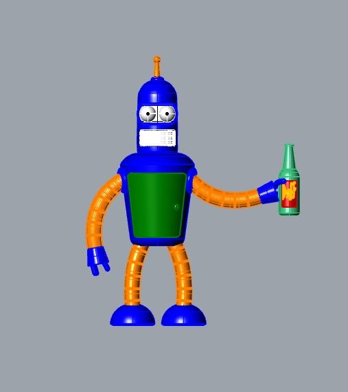 Archivo STL Robô Bender Futurama・Plan De Impresión En 3D Para Descargar ...