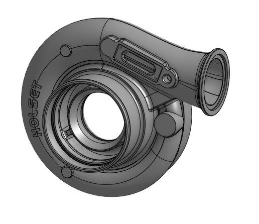 🛞 HX35 Compressor Housing・ STL File for 3D printing and CNC