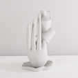 Back.png BackFlow Incense Burner Vase and Hand for 3D printing