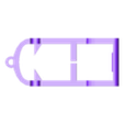 Llavero portacel - base.stl Customizable smartphone holder keychain / Customizable smartphone holder keychain