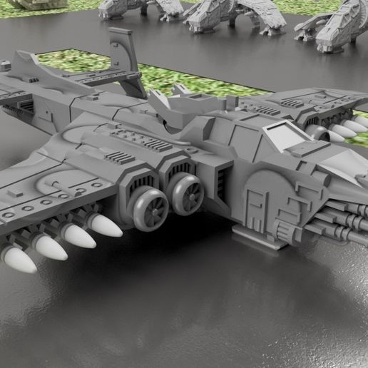 1/4" Sky Fortress for Human Armies 3D model