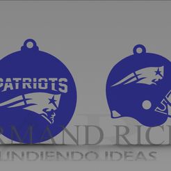 patriots-2.jpg Fichier STL JEU DE BOULES DE NOËL NFL・Modèle pour imprimante 3D à télécharger