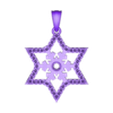obj.obj FANCY STAR DESIGN PENDANT 3D PRINTABLE MODEL