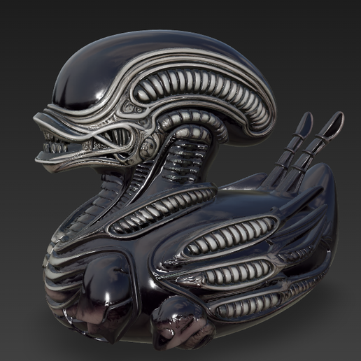 🦆 Duck Duckling Xenomorph type Alien Eighth Passenger・ STL File for 3D ...
